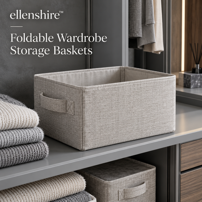 𝐞𝐥𝐥𝐞𝐧𝐬𝐡𝐢𝐫𝐞™ Foldable Wardrobe Storage Baskets