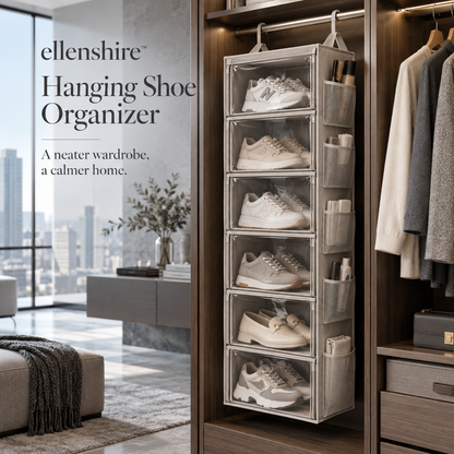 𝐞𝐥𝐥𝐞𝐧𝐬𝐡𝐢𝐫𝐞™ Hanging Shoe Organizer