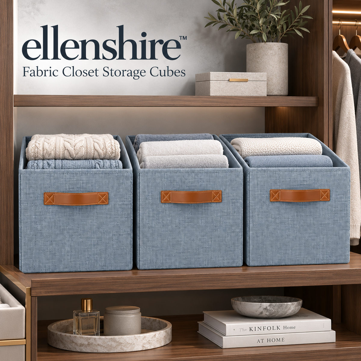 𝐞𝐥𝐥𝐞𝐧𝐬𝐡𝐢𝐫𝐞™ Fabric Closet Storage Cubes