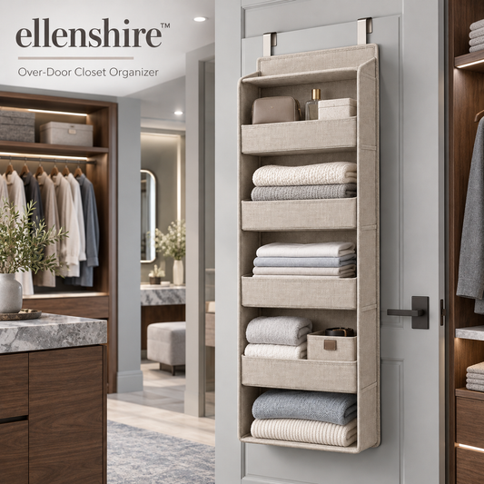 𝐞𝐥𝐥𝐞𝐧𝐬𝐡𝐢𝐫𝐞™ Over-Door Closet Organizer