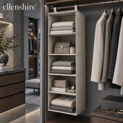 𝐞𝐥𝐥𝐞𝐧𝐬𝐡𝐢𝐫𝐞™ Multi-Layer Hanging Closet Shelves