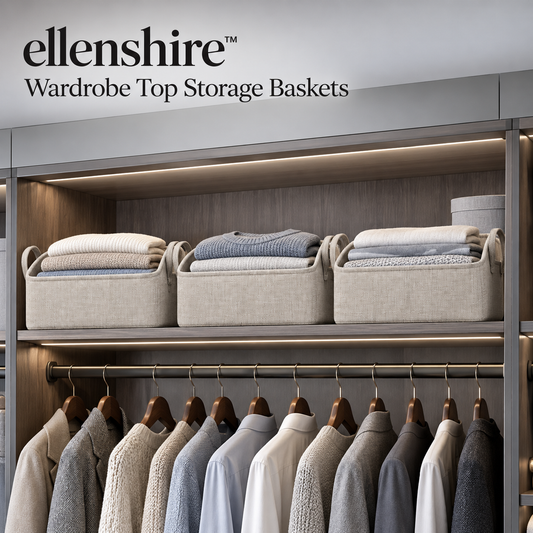 𝐞𝐥𝐥𝐞𝐧𝐬𝐡𝐢𝐫𝐞™ Wardrobe Top Storage Baskets
