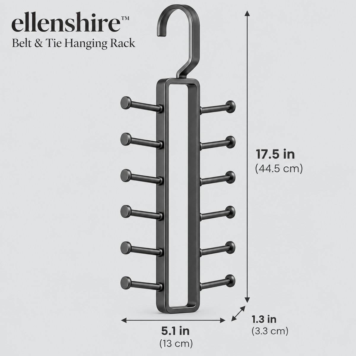 𝐞𝐥𝐥𝐞𝐧𝐬𝐡𝐢𝐫𝐞™ Belt & Tie Hanging Rack