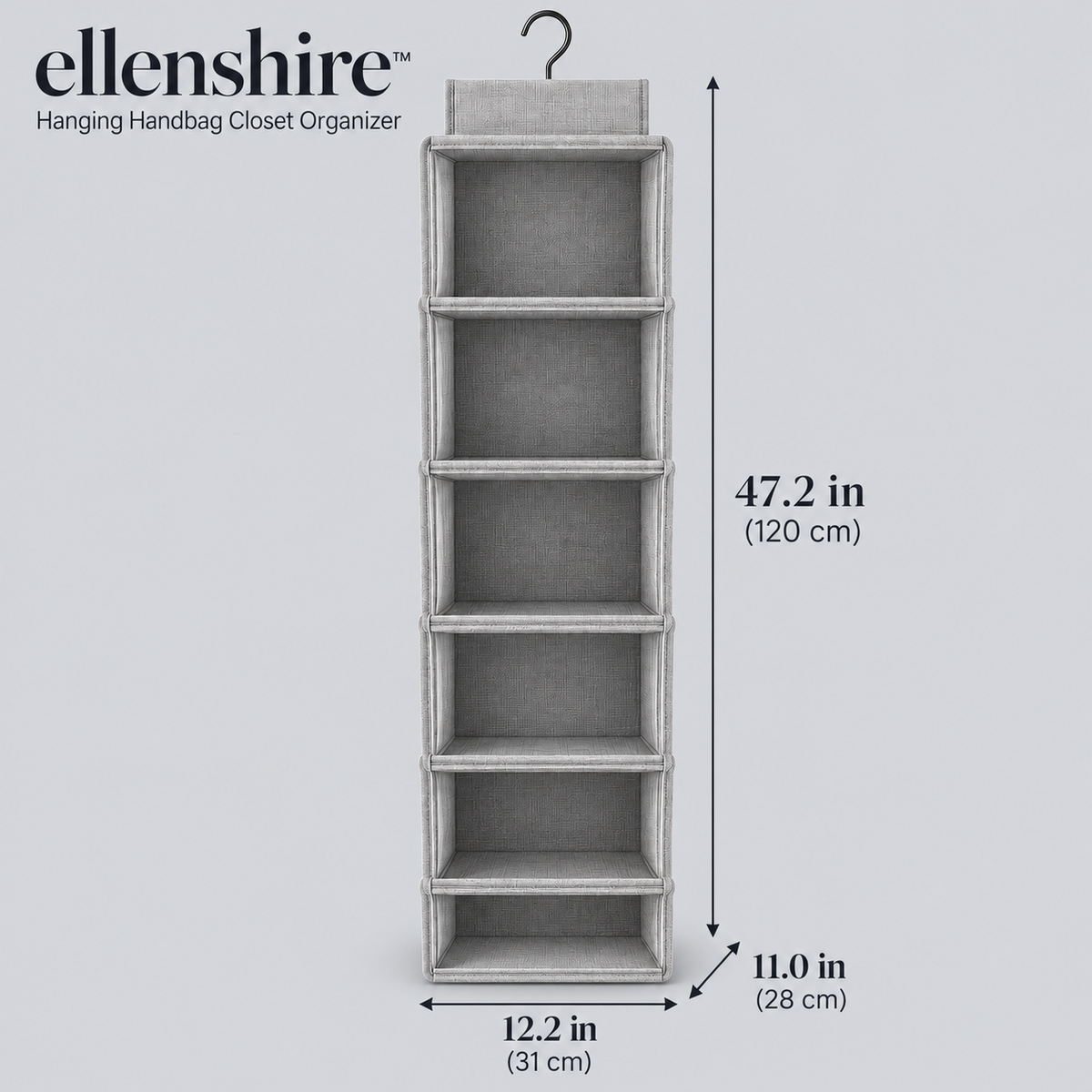 𝐞𝐥𝐥𝐞𝐧𝐬𝐡𝐢𝐫𝐞™ Hanging Handbag Closet Organizer