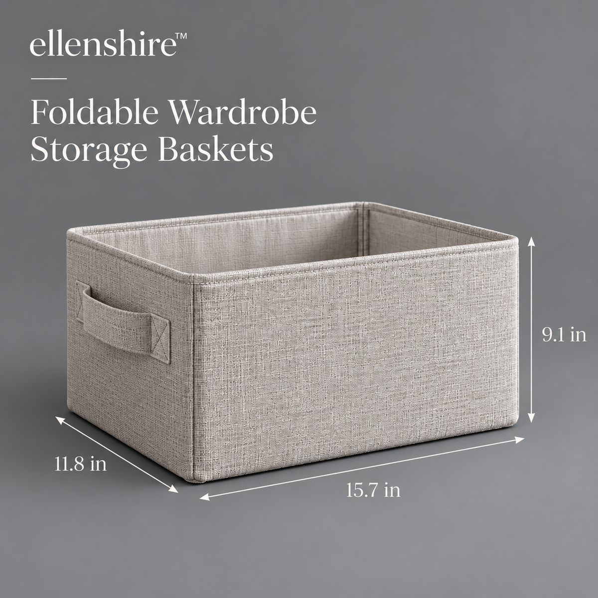 𝐞𝐥𝐥𝐞𝐧𝐬𝐡𝐢𝐫𝐞™ Foldable Wardrobe Storage Baskets