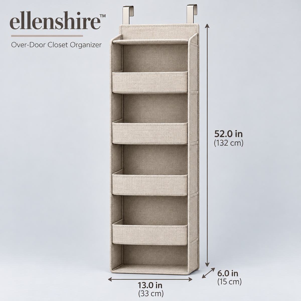 𝐞𝐥𝐥𝐞𝐧𝐬𝐡𝐢𝐫𝐞™ Over-Door Closet Organizer