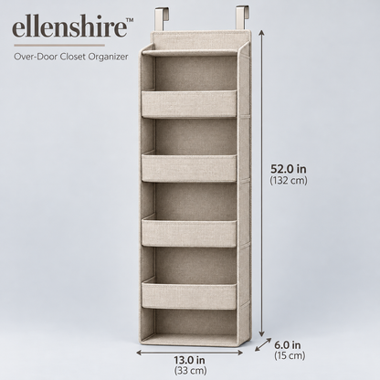 𝐞𝐥𝐥𝐞𝐧𝐬𝐡𝐢𝐫𝐞™ Over-Door Closet Organizer