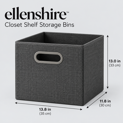 𝐞𝐥𝐥𝐞𝐧𝐬𝐡𝐢𝐫𝐞™ Closet Shelf Storage Bins