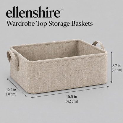 𝐞𝐥𝐥𝐞𝐧𝐬𝐡𝐢𝐫𝐞™ Wardrobe Top Storage Baskets