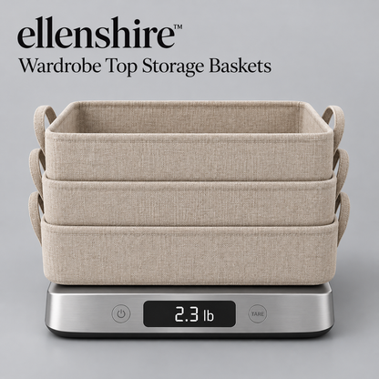𝐞𝐥𝐥𝐞𝐧𝐬𝐡𝐢𝐫𝐞™ Wardrobe Top Storage Baskets