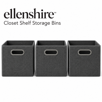 𝐞𝐥𝐥𝐞𝐧𝐬𝐡𝐢𝐫𝐞™ Closet Shelf Storage Bins