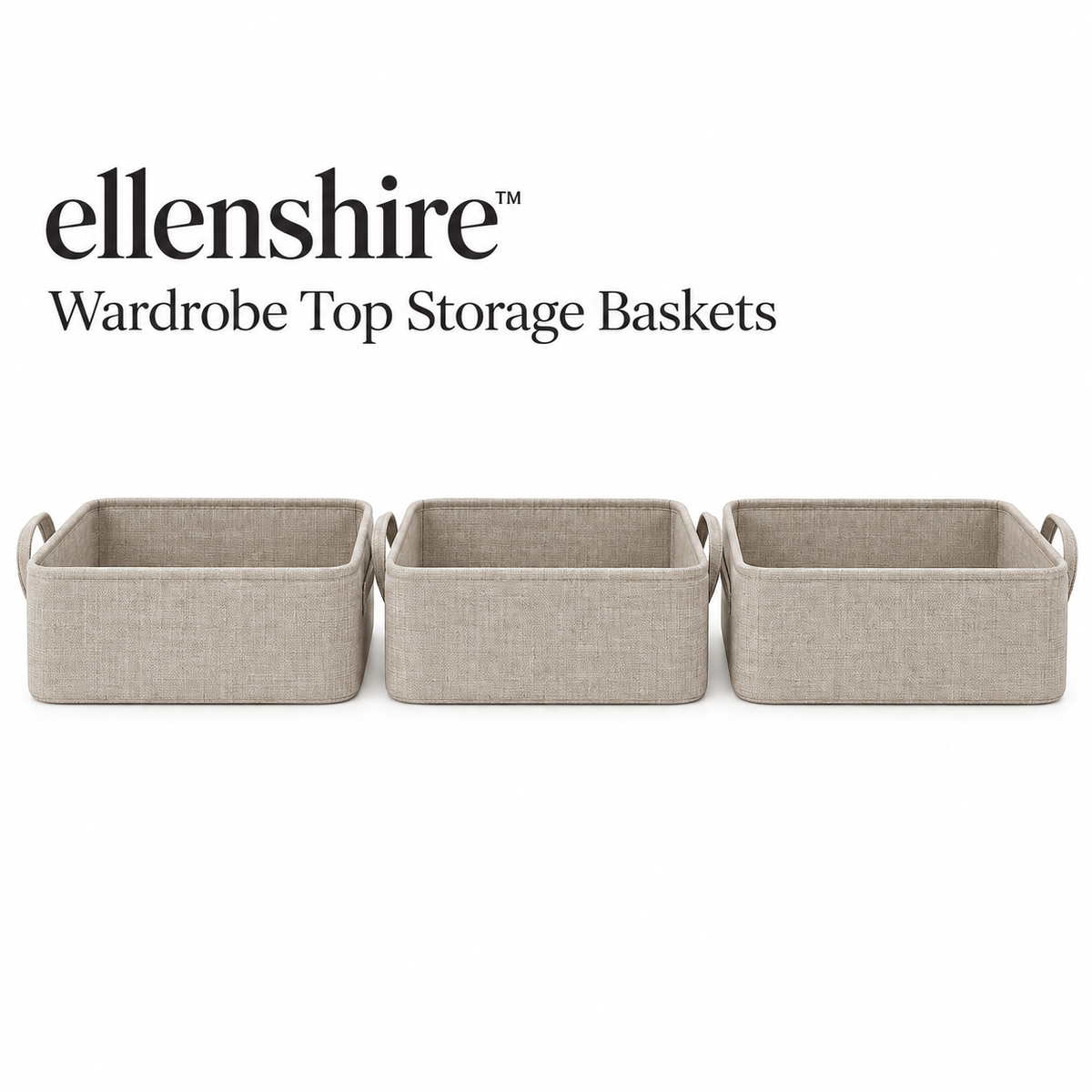 𝐞𝐥𝐥𝐞𝐧𝐬𝐡𝐢𝐫𝐞™ Wardrobe Top Storage Baskets